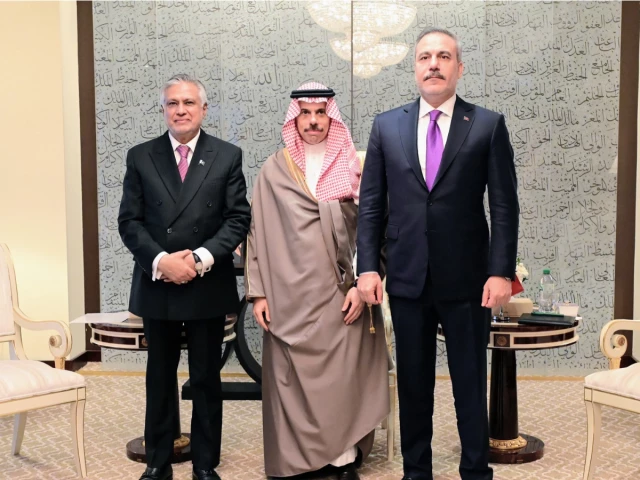Makkah Defence Pact meeting between Pakistan Saudi Arabia and Türkiye in Riyadh