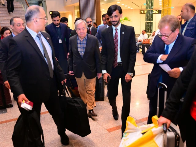 UN Secretary-General António Guterres during Pakistan visit in Islamabad